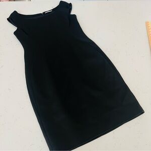 Tahari heavy fabric fully lined off shoulder dress